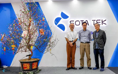 Mr. Ejii Aoki and Mr. Izumi Aizu visit SotaTek