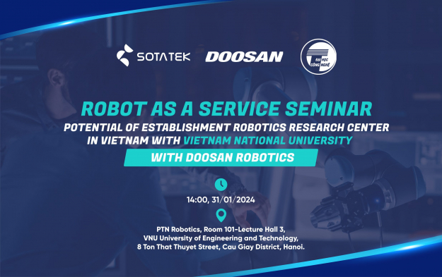 SotaTek & Doosan Robotics: 'Robot As a Service Seminar' with Vietnam National University